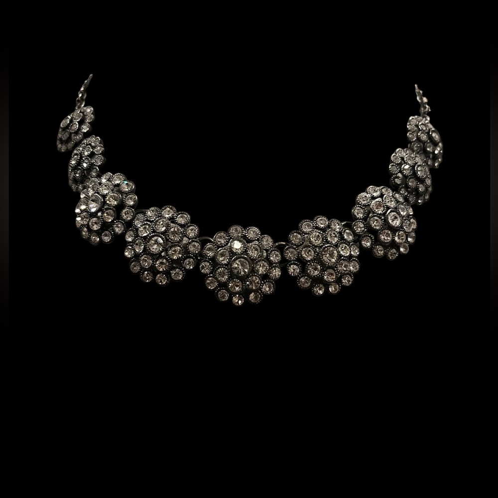 Trifari rhinestone statement necklace